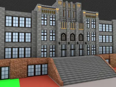 The university Free 3D model