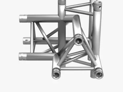 Triangular Truss Corner Junction 102 3D model