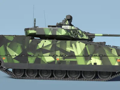  Swedish Battle Tank Strf 90 Mk IV 