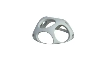 SciFi Cube Object No 51255 Low Poly Shape Low-poly 3D model