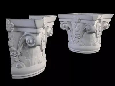 OracDecor K1121 and K1122 Columns Low-poly 3D model