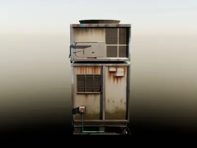 Street air conditioning 3D model