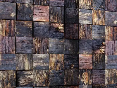 wood wall 1 3D model