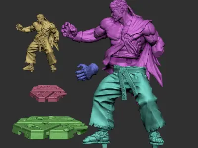 Ryu Street Fighter 3D print model