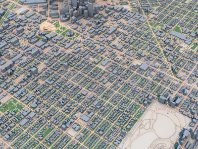 Denver City Colorado United States 3D model