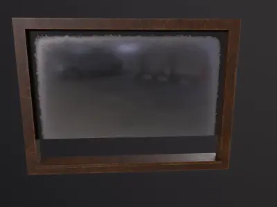 Window Old Reception 3D Model Low-poly 3D model