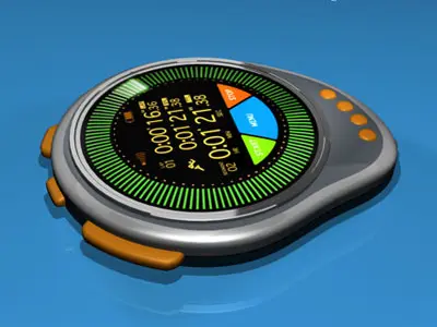 Future chronometer 3D model