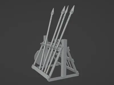 Rohan Weapon Rack 3D print model