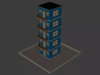 A modern apartment Free 3D model