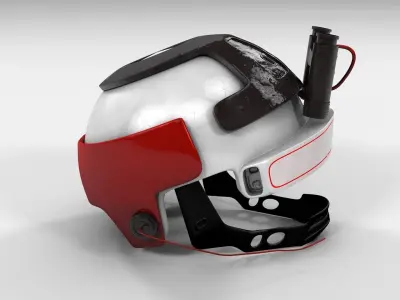 Soldier Military Helmet Scifi 3D Model 3D model