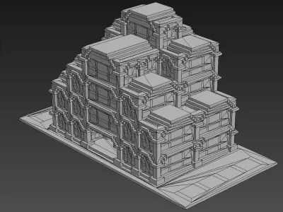 House Voxel - 28 Low-poly 3D model