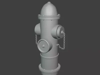 Fire hydrant 3D model 35