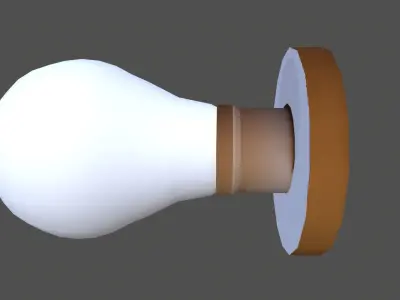 Bulb Lowpoly Low-poly 3D model