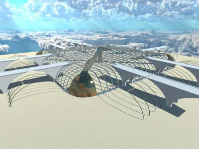 Sci-Fi Building 12 3D model