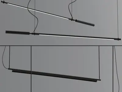 Led Linear Suspension Collection 3D model