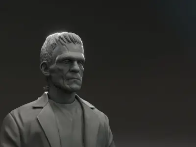 Boris Karloff - Frankenstein s monster - Frankenstein 1931 3D print model