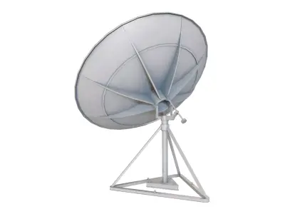 Commercial Satellite Dish Parabolic Antenna 3D model