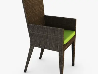 Rexus chair brown v 2 3D model