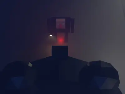 Old man Low-poly 3D model