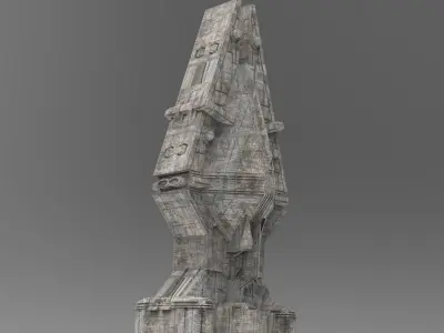 Ra Has Returned Sci-Fi City Tower 4  3D model