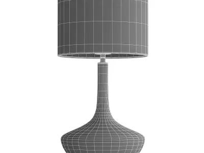 Black Glass Table Lamp 3D model