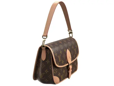 Louis Vuitton LV Diane Bag Brown Monogram Low-poly 3D model