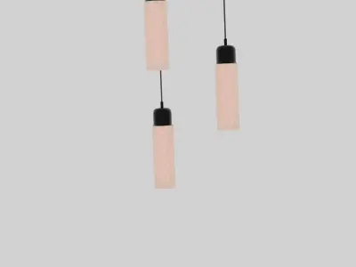 Cylinder Pendant Lamp 3D Model Low-poly 3D model