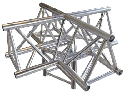Truss square prefabricated 3D model