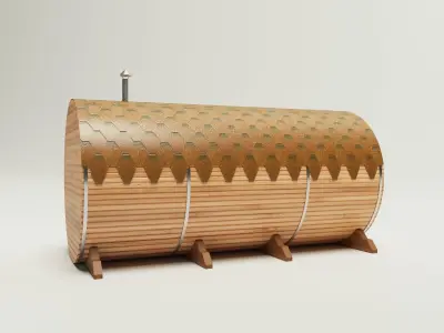 Bathhouse barell 3D model