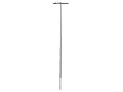 Concrete Lamp Post - Light Pole - Light Post - Street Light 16 3D model