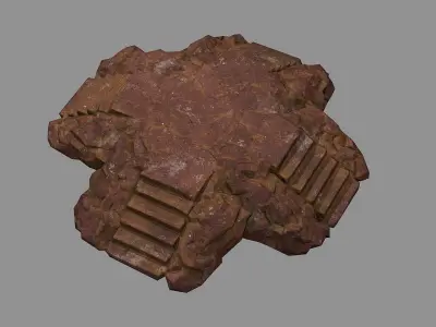 Staris Rock 03 Low-poly 3D model