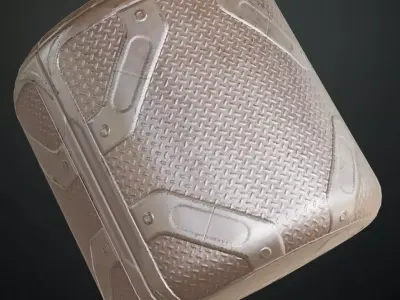White Metal Plate PBR Seamless Texture
