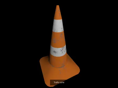 Traffic cones 3D Model Pack
