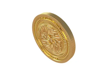 Ekta Coin v5 001 3D model