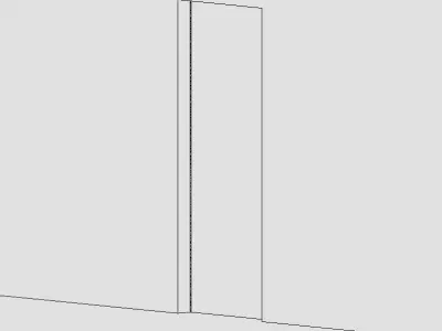Revit hidden frame door v2020 3D model