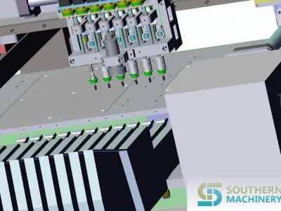 How to make LED lighting chip mounter in Smart EMS factory 3D model
