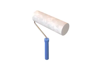 Paint Roller V1 003 Low-poly 3D model
