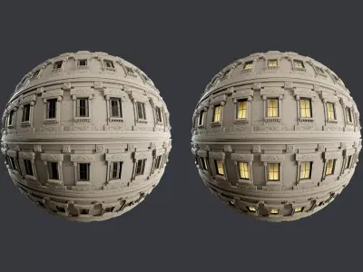 Building Facade Seamless PBR Texture 09 Texture