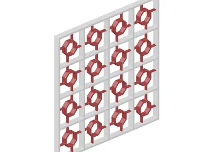 Baby Astonishing Window Grill Toy 3D model