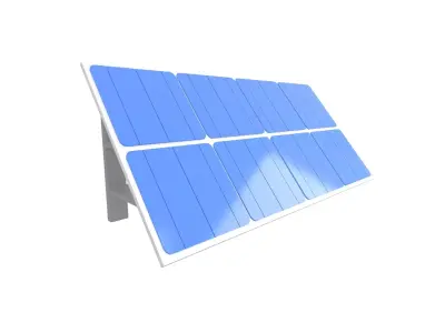 Solar Panel v1 002 Low-poly 3D model