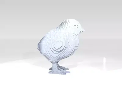 Chick Voxel 3D model