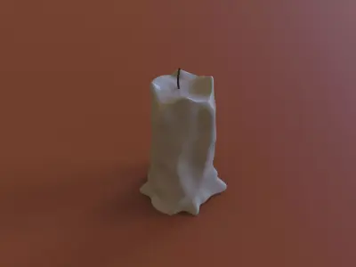 candle 3D model 8