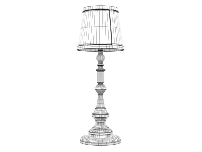 Paper floor lamp 3D model