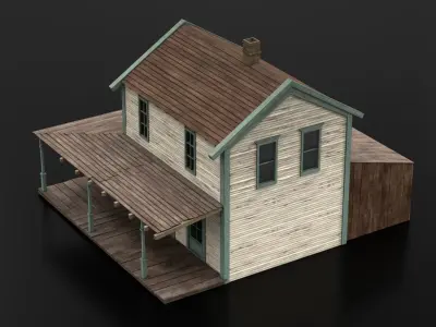 West Wild Home 10 Low-poly 3D model