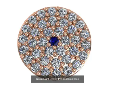 21 Light Charm Pendant Necklace 3D Model Pack