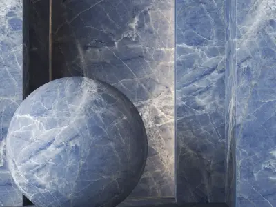 2 Blue Marbles Textures 4K - Seamless Texture