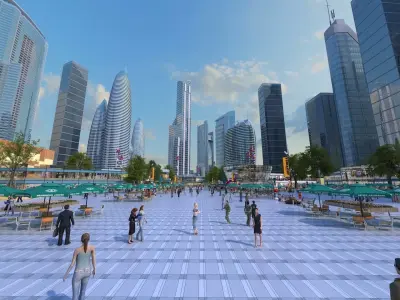 Business Plaza 3D model