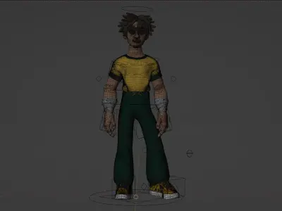 FRANK STYLIZED RIG Free 3D model