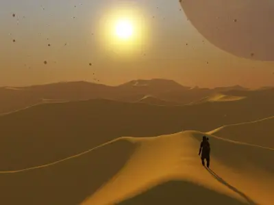 Desert Landscape 3D model