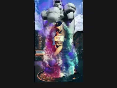 SciFi 3D Model of Patlabor Textured Rigged Animated Low-poly 3D model